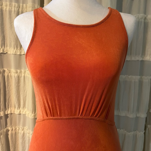 Free People Orange Open Back Dress - Picture 4 of 8